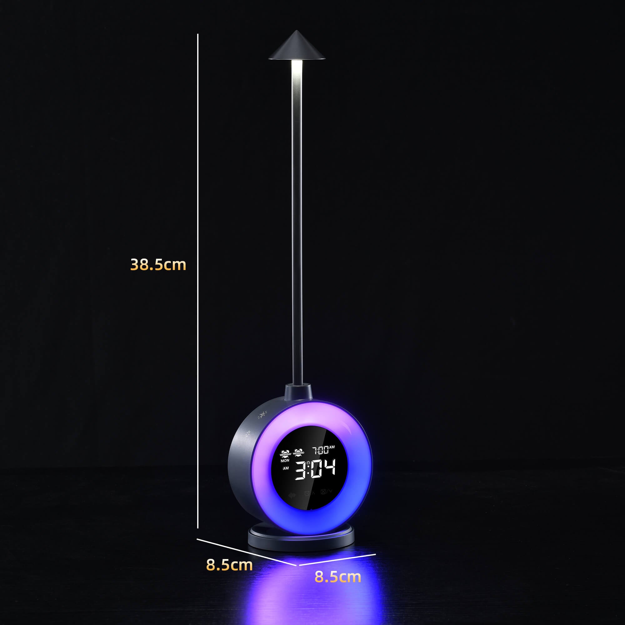 Capon LED Table Lamp with Digital Clock, Dimmable Night Light Touch Desk Lamp with White Noise, 2 Alarms, Wake-up Light, RGB Ambient Light, Aluminum Bedside Lamp for Girls Boys Teens Christmas Gifts Capon LED Table Lamp with Digital Clock, Dimmable Night Light Touch Desk Lamp with White Noise, 2 Alarms, Wake-up Light, RGB Ambient Light, Aluminum Bedside Lamp for Girls Boys Teens Christmas Gifts